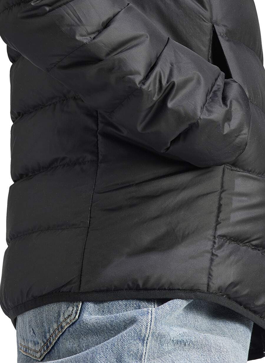 adidas HZ5724-W ESS L D HO J  BLACK Siyah Kadın Kapüşon Yaka  Normal Kalıp Mont — صورة المنتج 6 من 6
