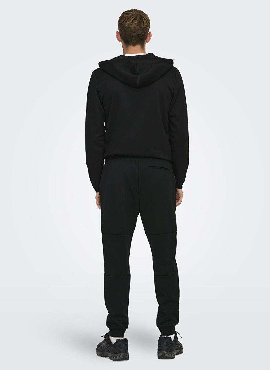 Only Sons Siyah Erkek Baskl Esofman Alt Onsliam Reg Pants Tracksuit Noos — صورة المنتج 4 من 6