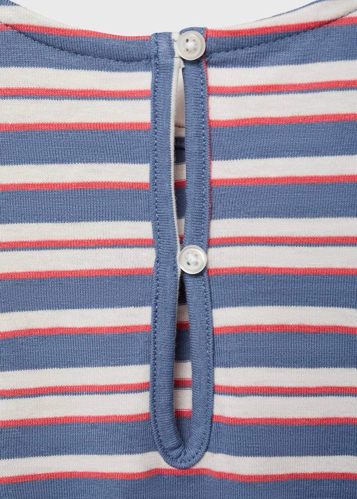 Short striped jumpsuit with drawstring — Product image 6 of 6