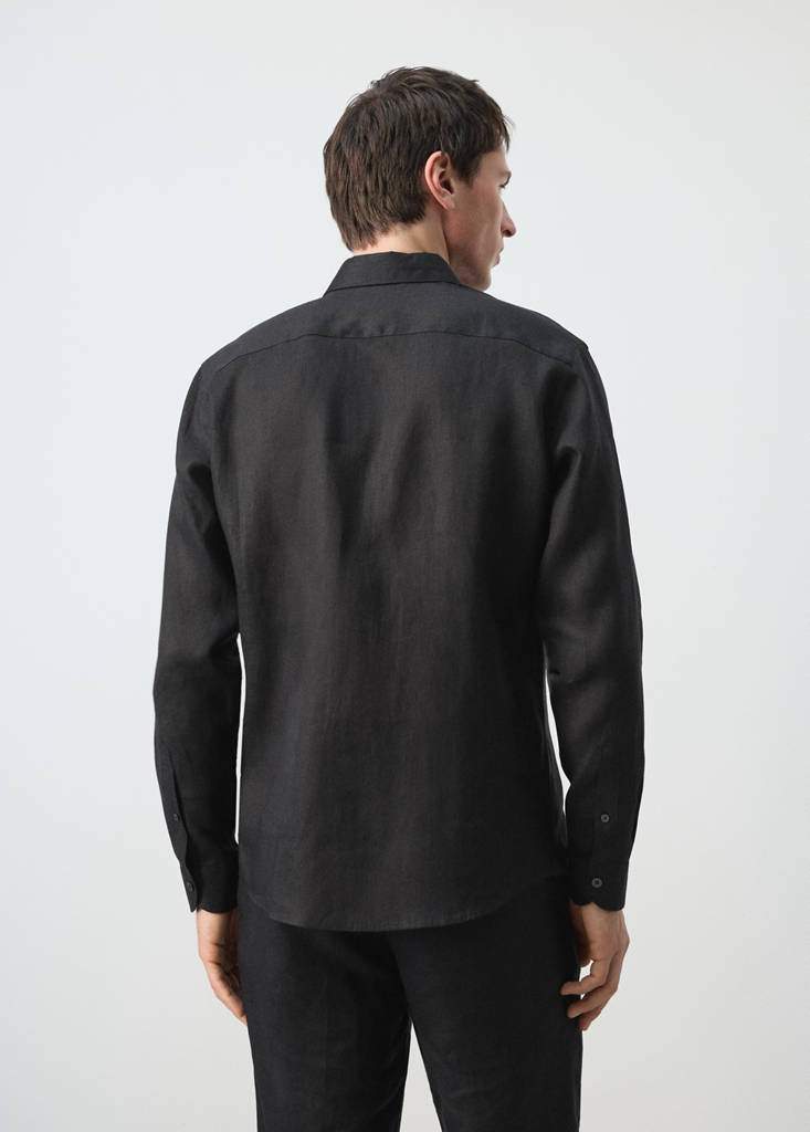 Regular-fit 100% linen shirt — Product image 9 of 30