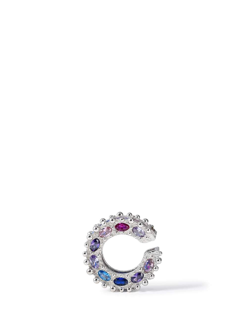 Royal Ear Cuff Classic Silver Plated Women's Earrings — صورة المنتج 3 من 3