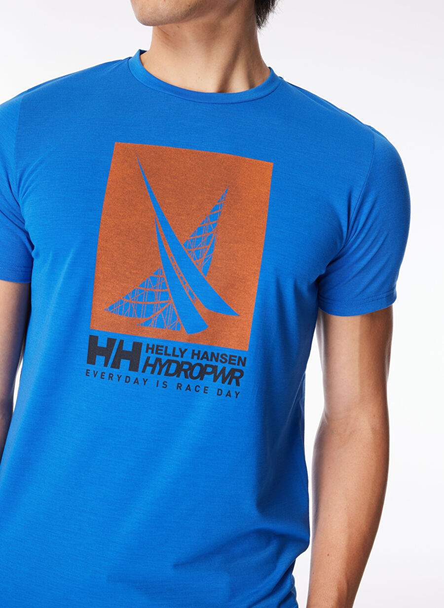 Helly Hansen Saks Erkek Bisiklet Yaka Baskılı T-Shirt HHA.34419_HP RACE GRAPHIC — Product image 4 of 5