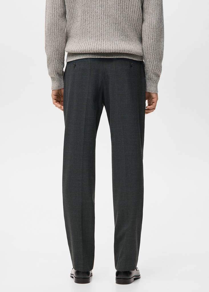 Regular fit micro-check trousers — Product image 19 of 19