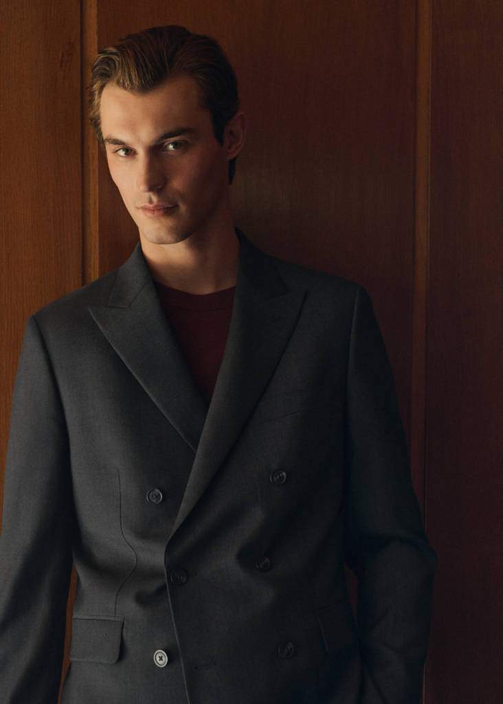 Turin 100% wool double-breasted suit jacket — Product image 10 of 12