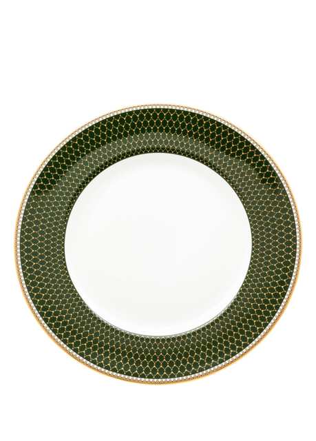 GC Antler Trellis Dark Green Gold Porselen Tabak 25 cm
