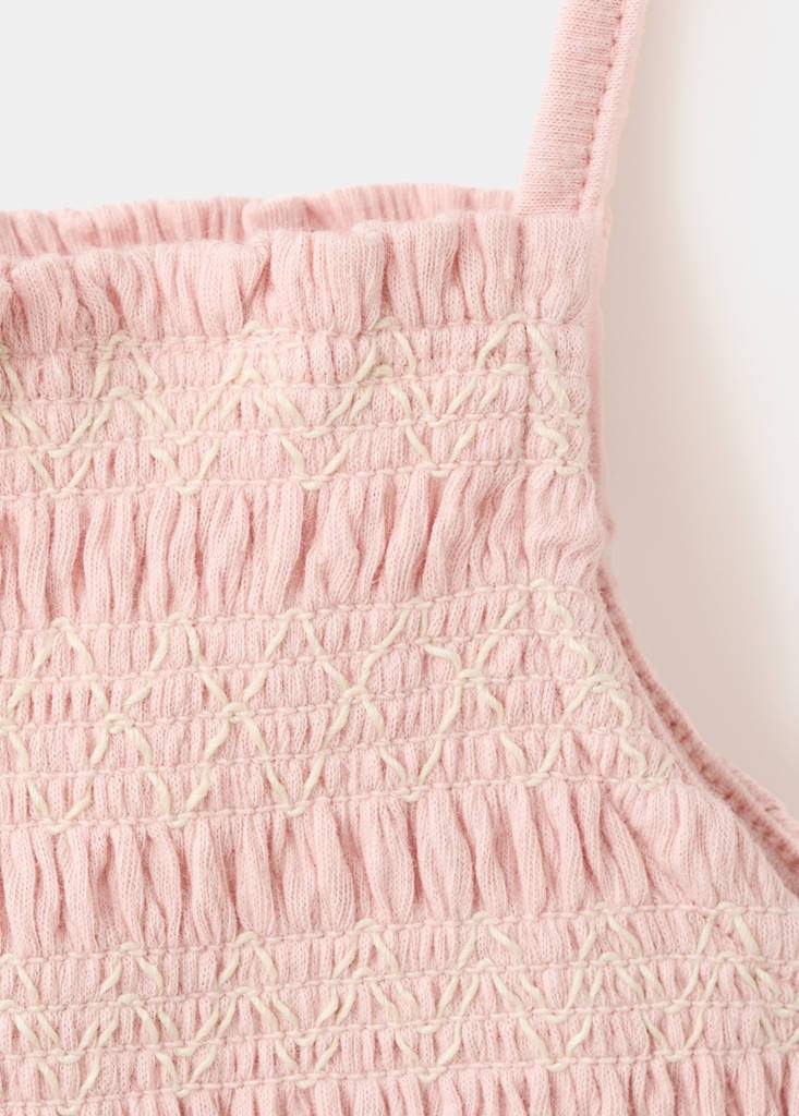 Textured dress with embroidered details — Product image 8 of 9