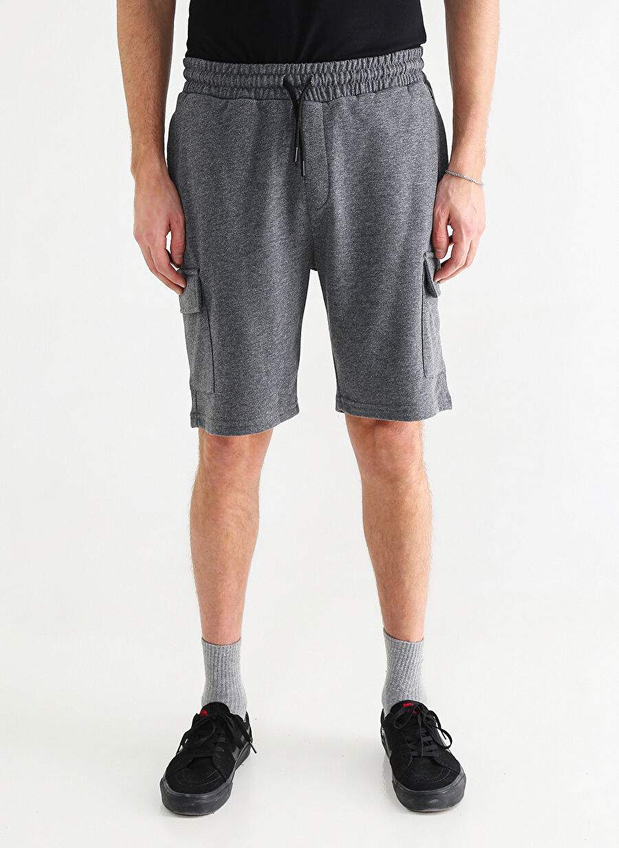 Black On Black Anthracite Men's Sweat Shorts E-OLEF — Product image 4 of 6