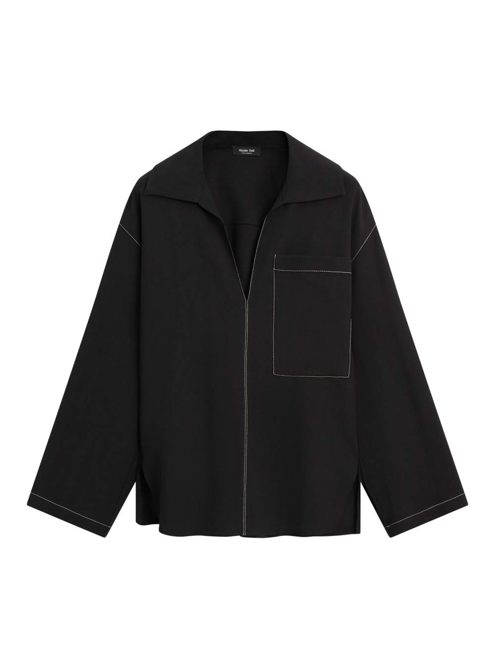 Flowing wool blend overshirt with pocket detail — Product image 14 of 14