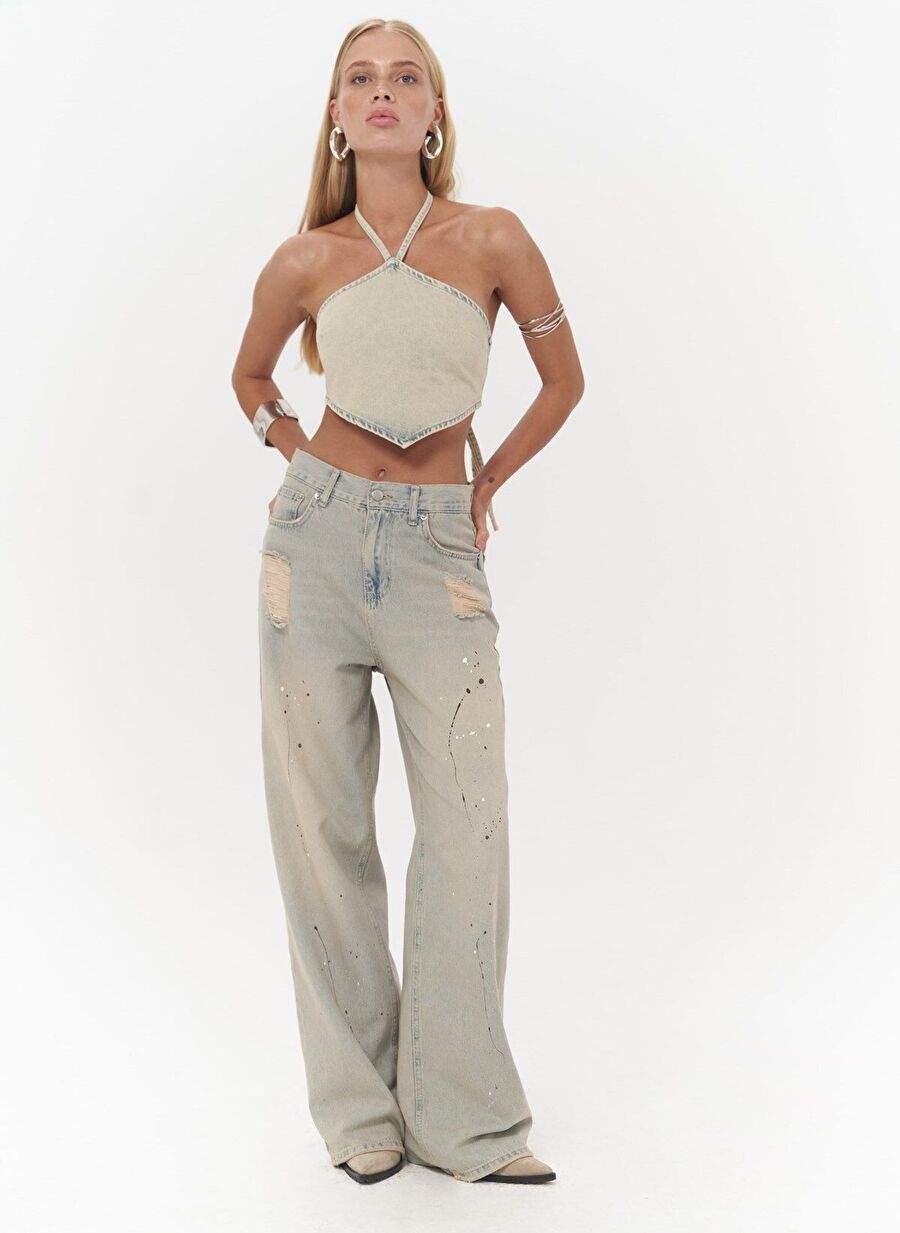 Seday Dirty Green Ucgen Kot Crop — Product image 33 of 35