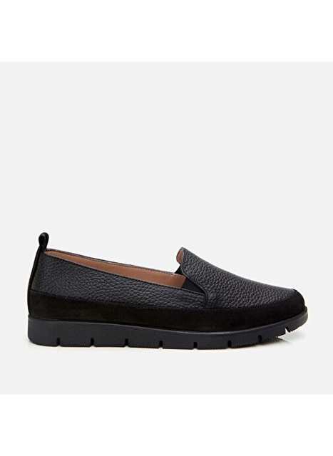 Hotic Siyah Kadn Deri Loafer 01ayh306710a100