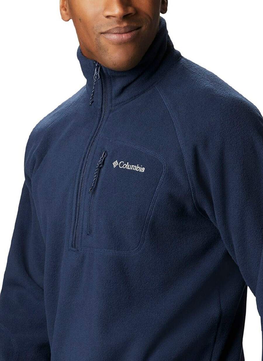 Columbia Mavi Erkek Dik Yaka Polar Sweatshırt FAST TREK™ III HALF ZIP FLEECE — صورة المنتج 4 من 4