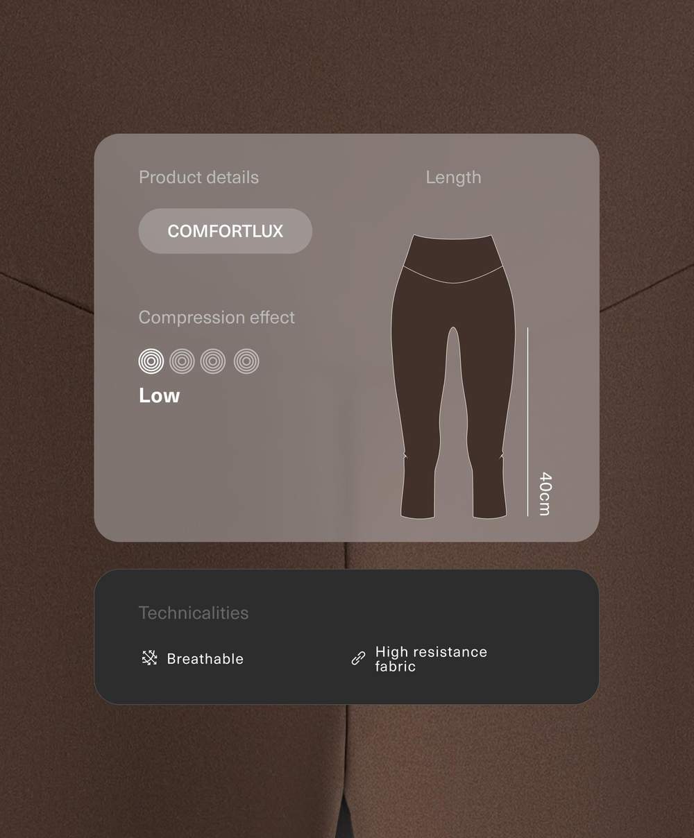 Comfortlux high-rise 40cm knee-length leggings — Product image 11 of 18