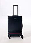 Tommy Hilfiger Navy Men's Pocket Hard Suitcase Th Medium Suitcase — Product image 5 of 25