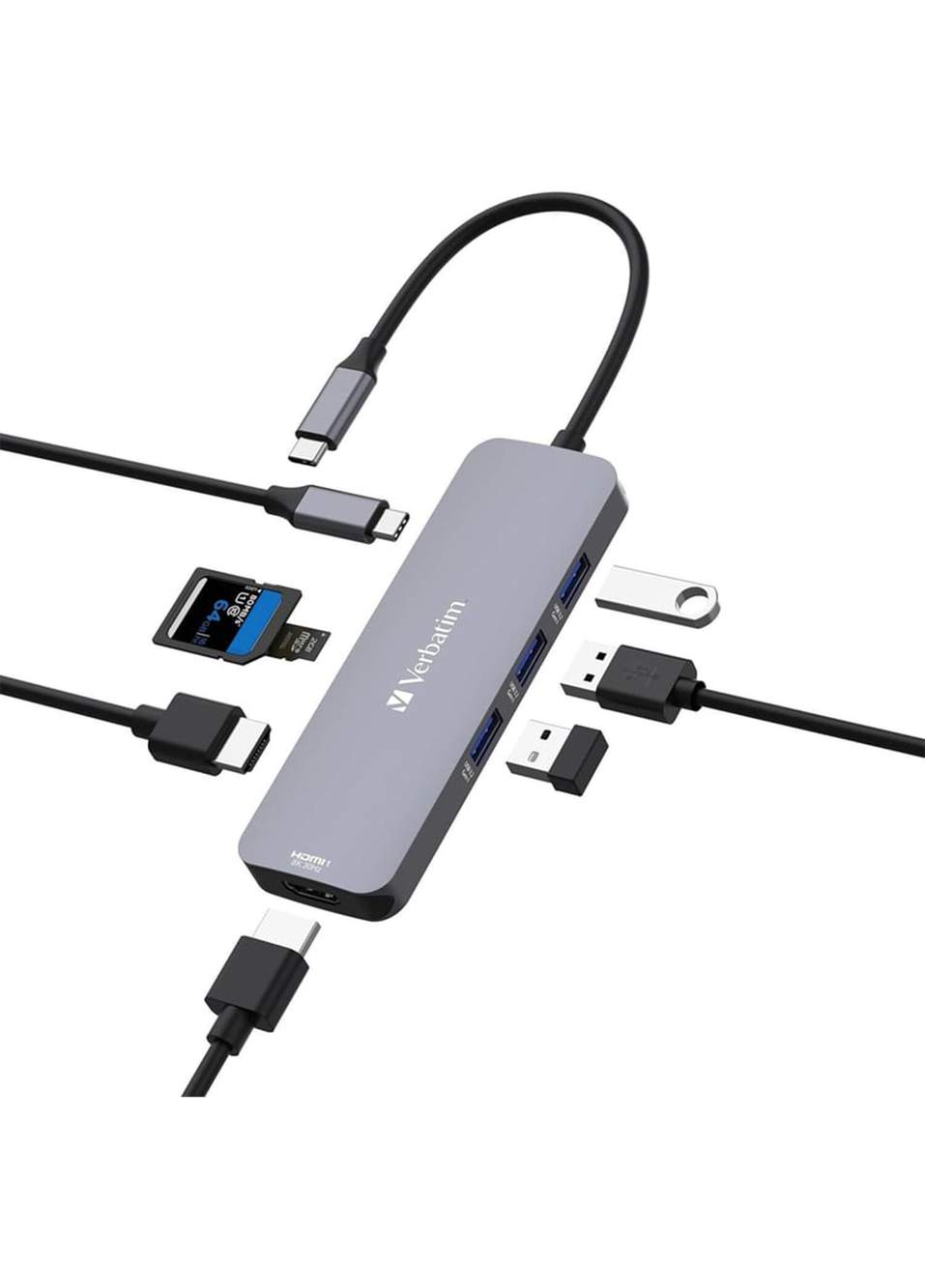 32151 8 Port Hub Cmh-08 USB-C Pro Çevirici Dönüştürücü — Product image 3 of 6