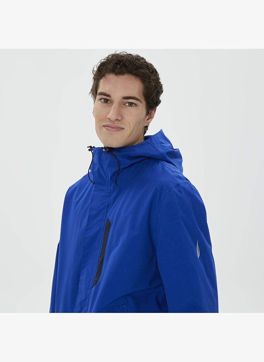 Nautica Erkek Mavi Su Kaydrma Ozellikli Yagmurluk — صورة المنتج 5 من 5