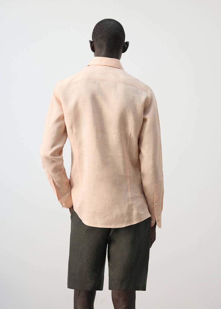 100% linen slim-fit shirt — Product image 12 of 12