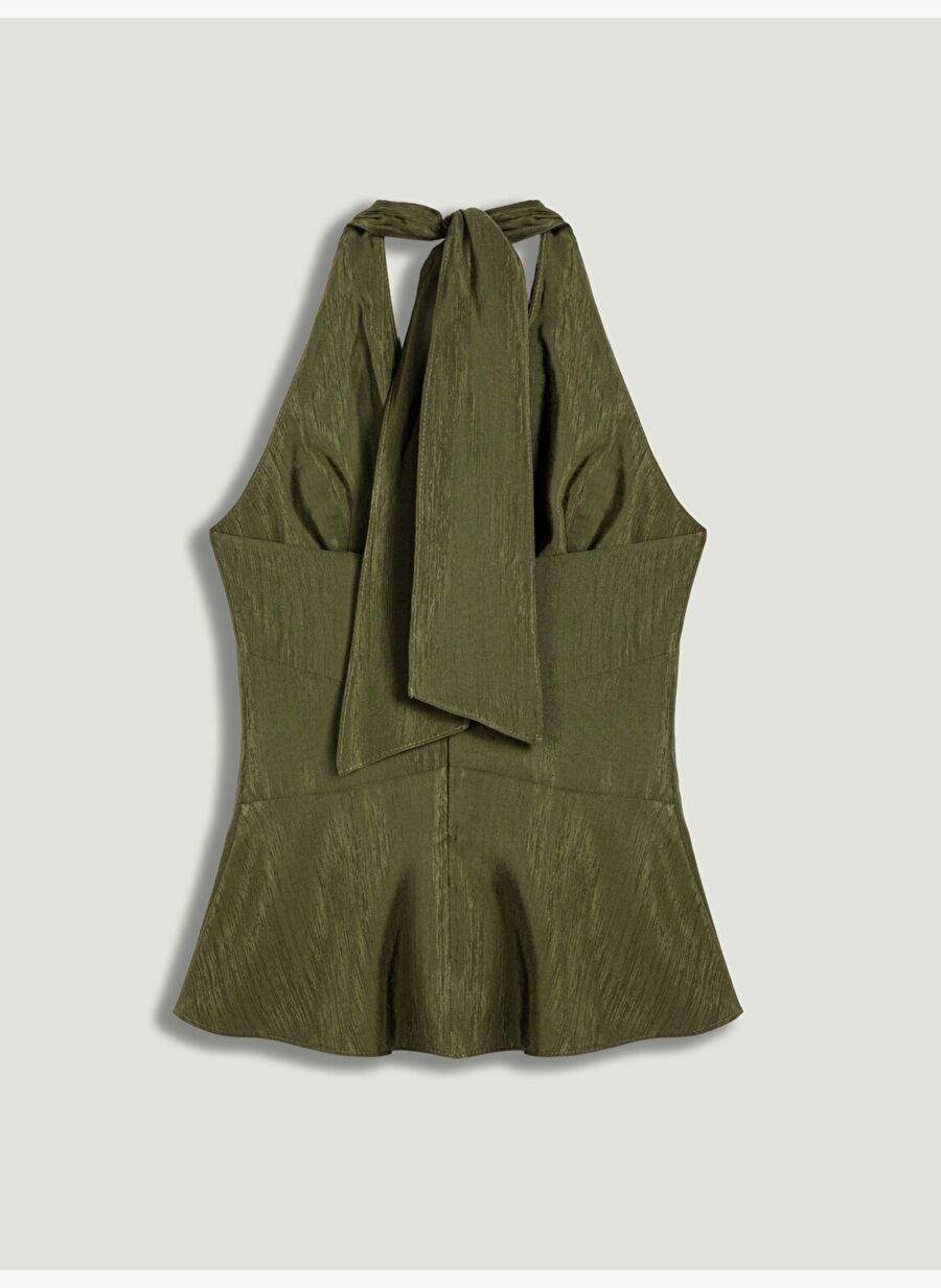 Neck Linked Accessory Detailed Blouse — Product image 5 of 6