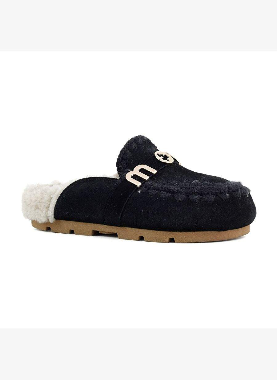 Women's Slippers/ Panduf ( Home ) MU.FW431000A BKBK Mou WINTER BIO SLIDE - LOGO Black — صورة المنتج 2 من 5