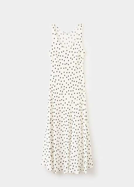Polka dot midi dress