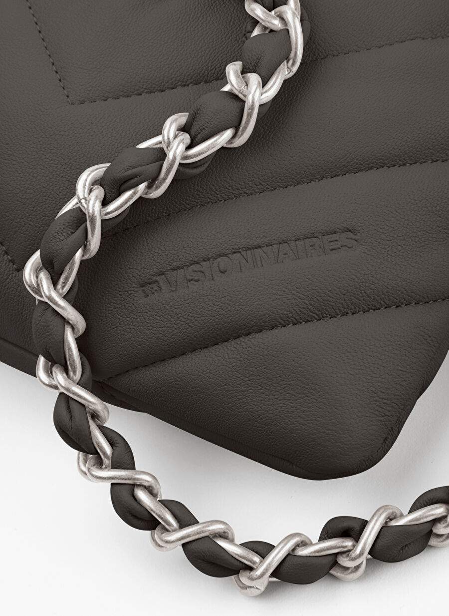 Les Visionnaires Black Women Leather Shoulder Bag LILOUQUILTING1001 — Product image 3 of 4