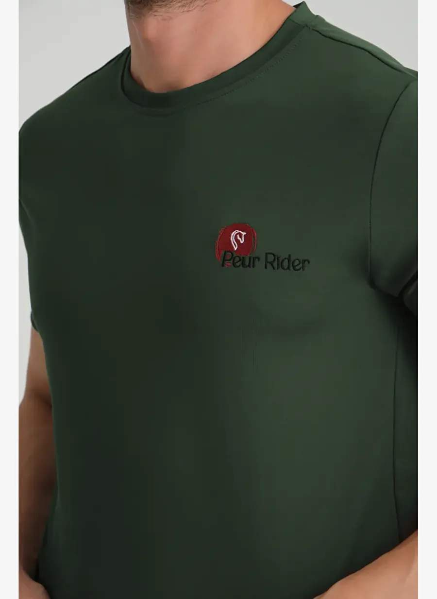 Yesil Ksa Kollu Erkek Binici T Shirt — صورة المنتج 8 من 8