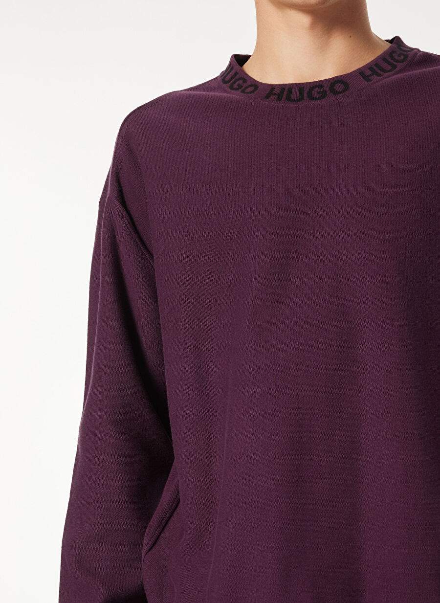 Hugo Mor Erkek Bisiklet Oversize Duz Kazak 50474813 Smarlo — Product image 4 of 5