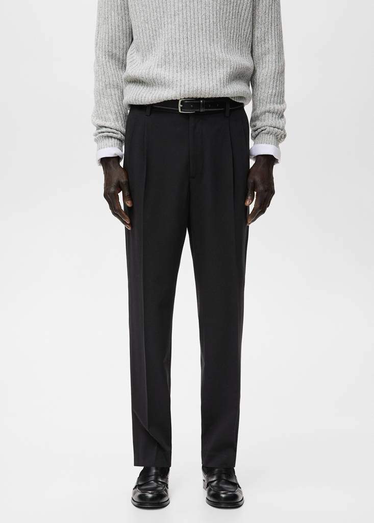 Regular-fit pleated trousers — Product image 3 of 10