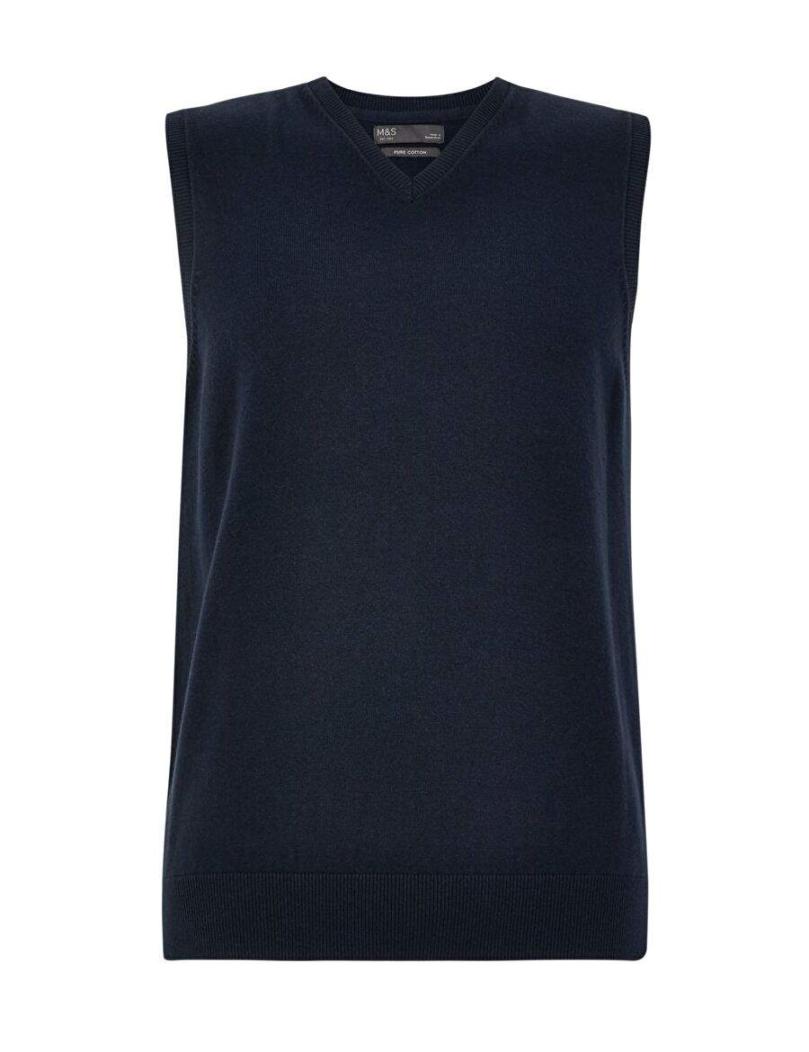Pure Cotton V Collar Sweater — Product image 5 of 5