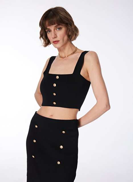 Factory Black Kadn Bustier F4sl Tst0508