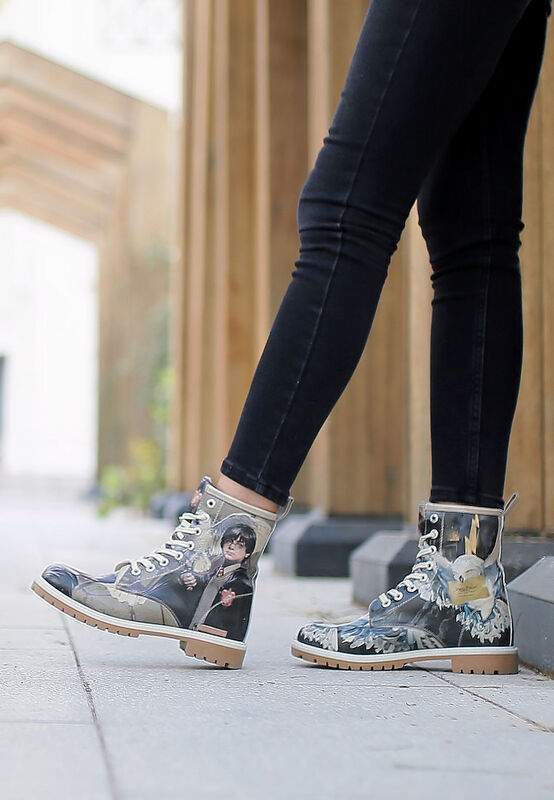 Women Vegan Leather Multicolor Long Boots - Warner Bros Harry and Hedwig Harry Potter Design — Product image 8 of 8