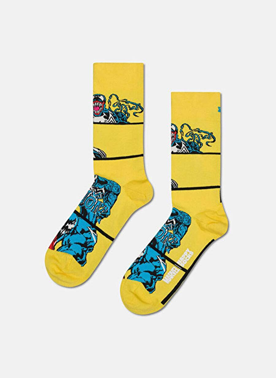 Happy Socks Çok Renkli Erkek Desenli Çorap MARVEL™ Spider-Man 3-Pack Socks Gif — صورة المنتج 4 من 6