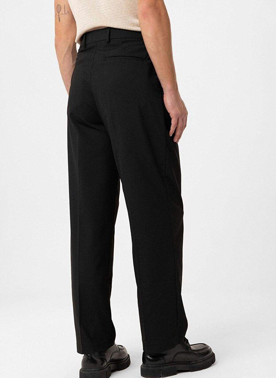 Antioch Black Cift Pleated Baggy Fit Men's Pants — Product image 5 of 6