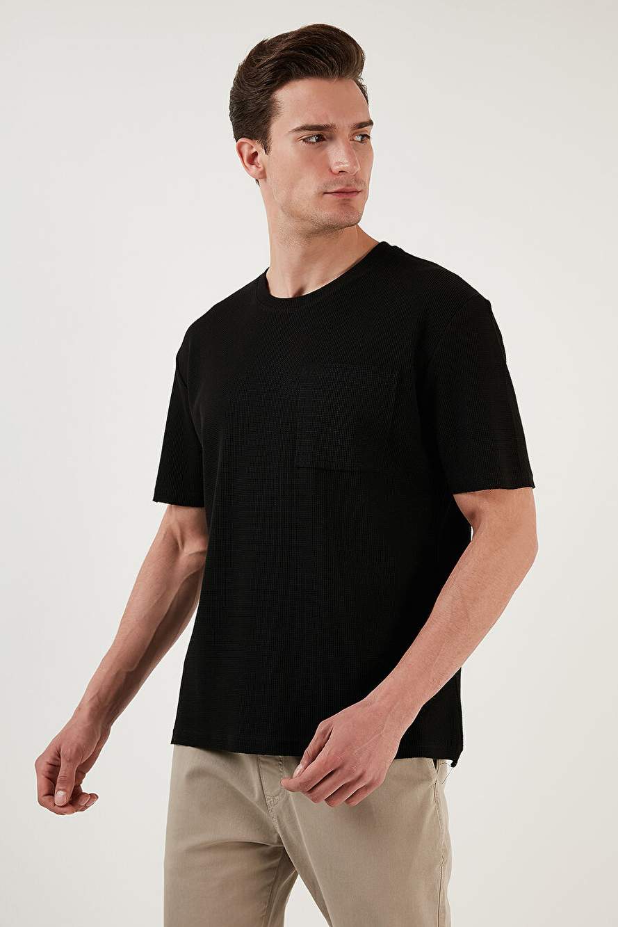 Buratti Cotton Comfortable Cut Single Pocket Cycling Collar T Shirt Men's T SHIRT 5902642 — Product image 3 of 6
