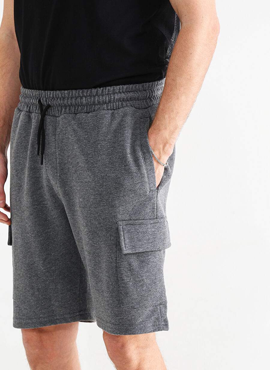 Black On Black Anthracite Men's Sweat Shorts E-OLEF — Product image 5 of 6
