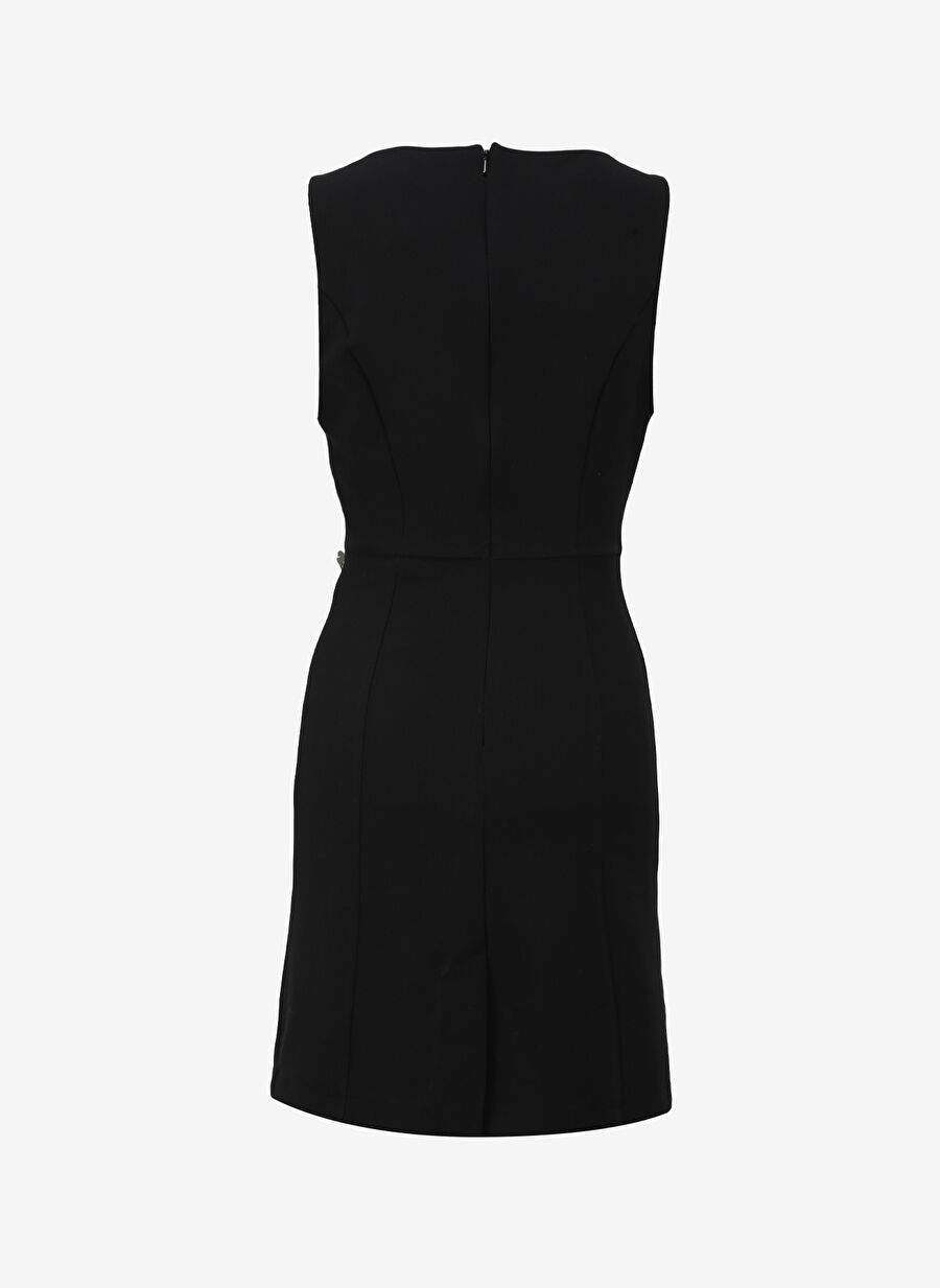Pierre Cardin V-neck Black Women's Dress Below the Knee MUDE — Product image 8 of 8