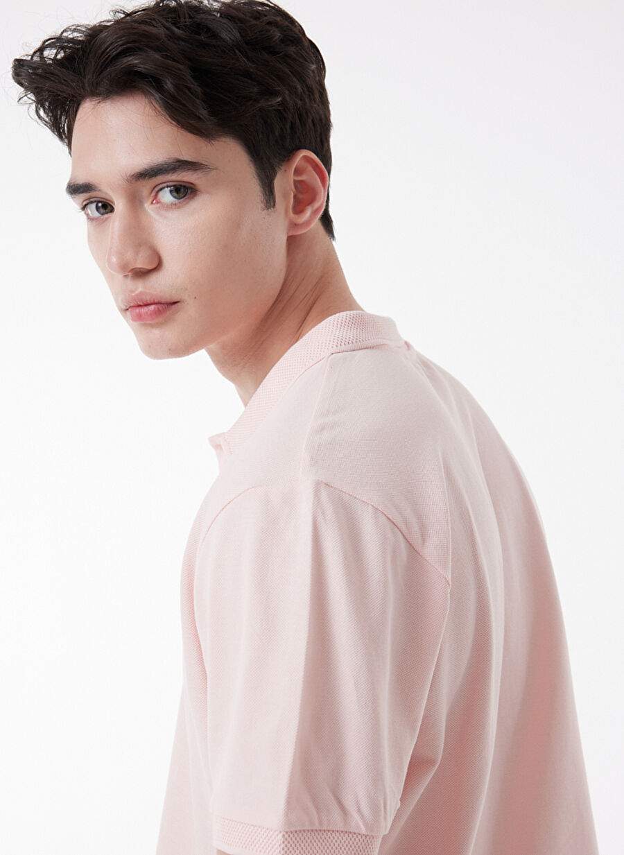 Riders By Lee Polo Collar Pink Men's T-Shirt L231631590 Short Sleeve Polo T-shirt — Product image 3 of 6